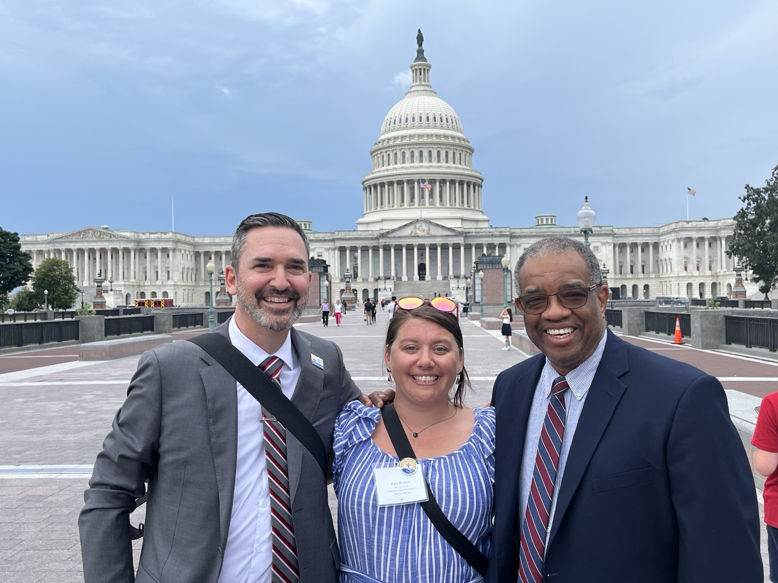 Larry Olmstead with United Way colleagues at the U.S. Capitol